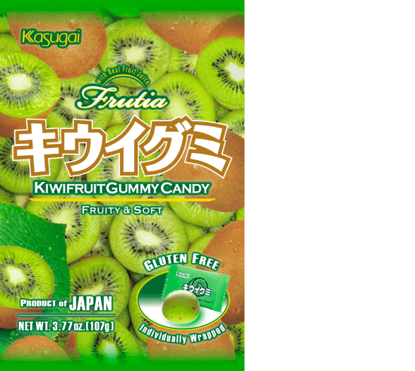 Images of peach-flavored gummies