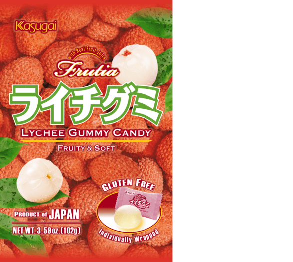 Images of peach-flavored gummies