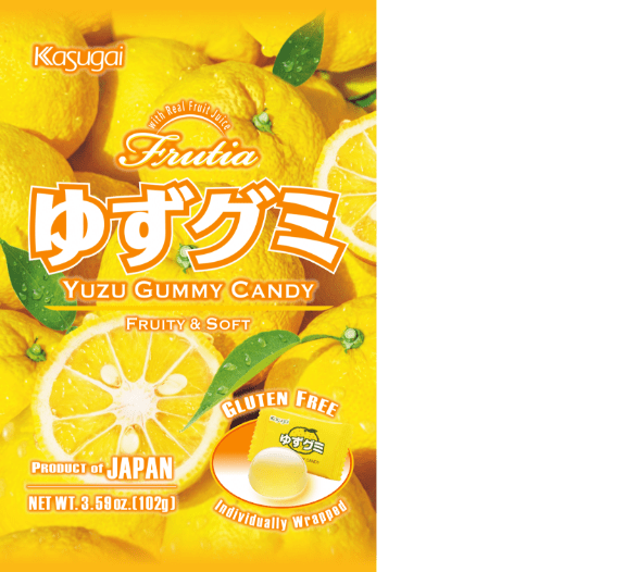 Images of peach-flavored gummies