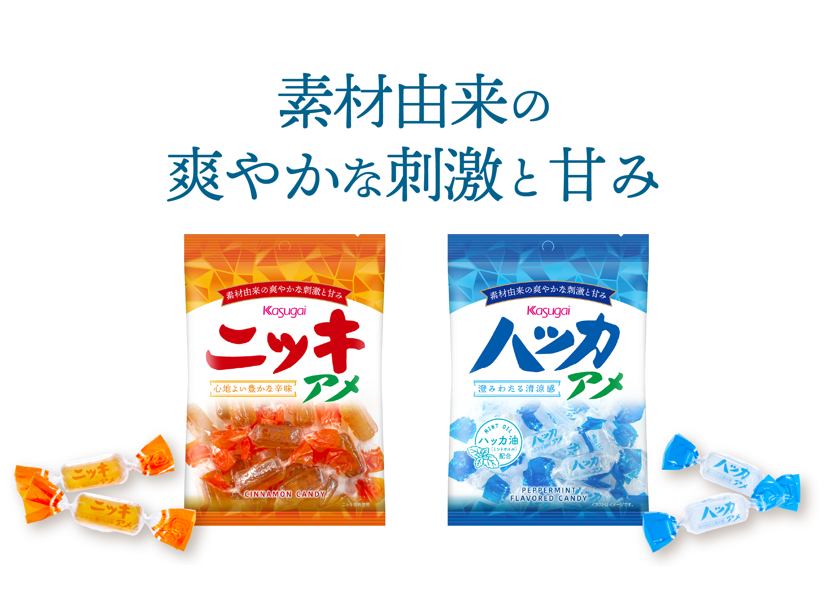 素材由来の爽やかな刺激と甘み