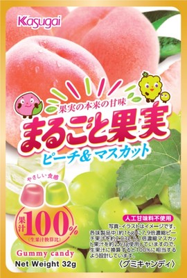 まるごと果実 ピーチ＆マスカット | 春日井製菓