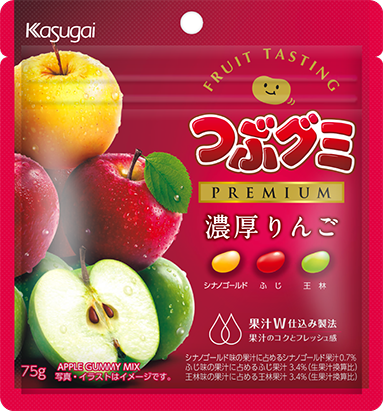 つぶグミPREMIUM濃厚りんご