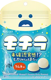 春日井製菓 - 商品一覧 - グミ - モチラ ラムネ味