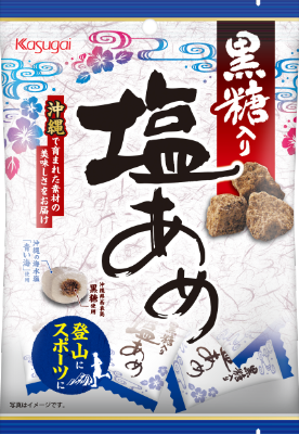 クサンバの塩500g ×4、アメッドの塩200g、黒こしょう、ココナッツシュガー 春日井製菓 - 商品一覧 - キャンディ - 黒糖入り塩あめ