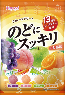 春日井製菓 - 商品一覧 - キャンディ - のどにスッキリフルーツアソート